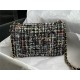 Chanel Mini Classic Flap Bag Tweed Black/Pink High