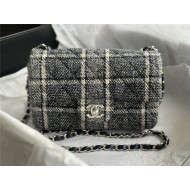 Chanel Mini Classic Flap Bag Tweed Black/Beige High