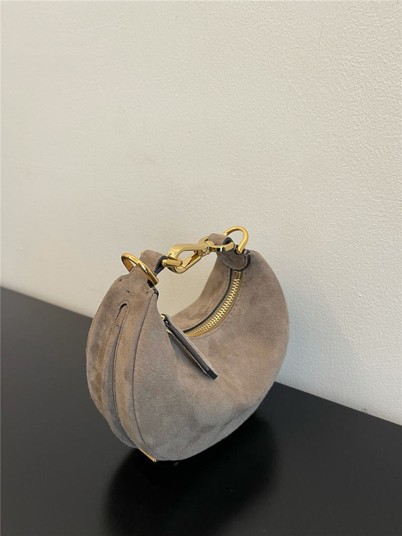 Fendigraphy Small Suede Bag High