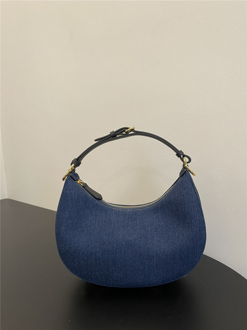 Fendigraphy Small Denim Bag High