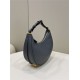 Fendigraphy Small Leather Bag Grey High