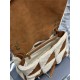 JAMIE GIANT CHAIN BAG "CARRÉ RIVE GAUCHE" IN SUEDE AND SHEARLING PATCHWORK High