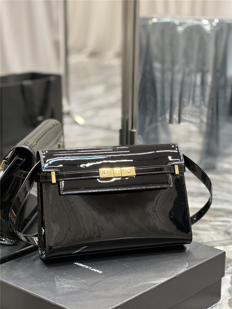 MANHATTAN SHOULDER BAG IN SILK SATIN AND LEATHER High