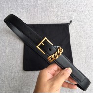 YSL BELT IN SMOOTH LEATHER 30MM 2-0425 Gold High