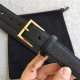 YSL BELT IN GRAINED LEATHER 30MM 1-1229 Gold High