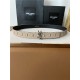 YSL BELT MONOGARM ALL OVER 30MM Silver High