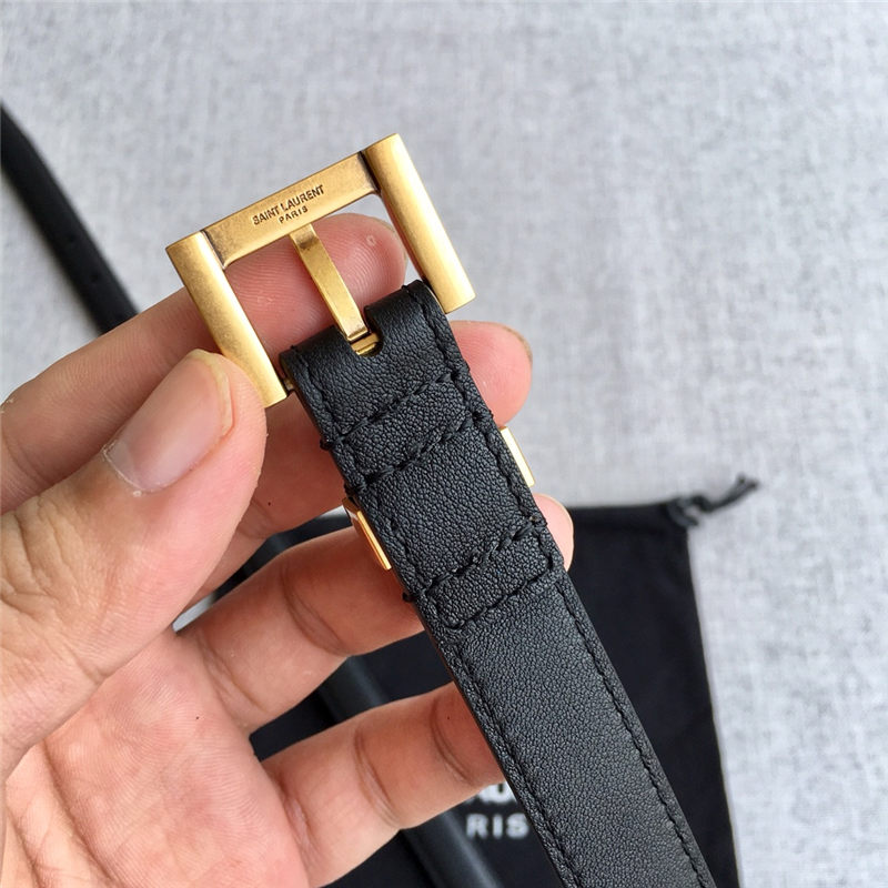 YSL BELT IN SMOOTH LEATHER 20MM 2-1031 Gold High