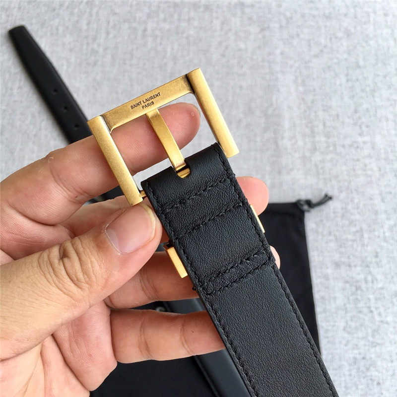 YSL BELT IN SMOOTH LEATHER 30MM 2-1031 Gold High