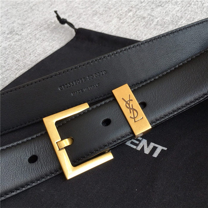 YSL BELT IN SMOOTH LEATHER 30MM 2-1031 Gold High