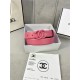 Chanel BELT Calfskin 30MM 2-1102 Rose Pink 2022 High