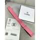 Chanel BELT Calfskin 30MM 2-1102 Rose Pink 2022 High