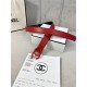 Chanel BELT Calfskin 30MM 2-1102 Red 2022 High