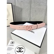 Chanel BELT Calfskin 30MM 2-1102 Pink 2022 High