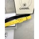 Chanel BELT Calfskin 30MM 2-1102 Yellow 2022 High