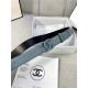 Chanel BELT Calfskin 30MM 2-1102 Grey Blue 2022 High