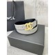 Chanel BELT Calfskin Gold/Silver Metal 30MM 2-1011 Grey 2022 High