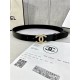 Chanel BELT Calfskin Gold/Silver Metal & Strass 30MM 2-1005 Black 2022 High