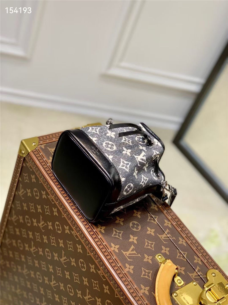 Louis Vuitton NANO NOÉ Denim textile jacquard M46449 High