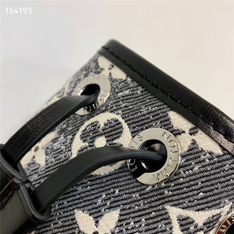 Louis Vuitton NANO NOÉ Denim textile jacquard M46449 High