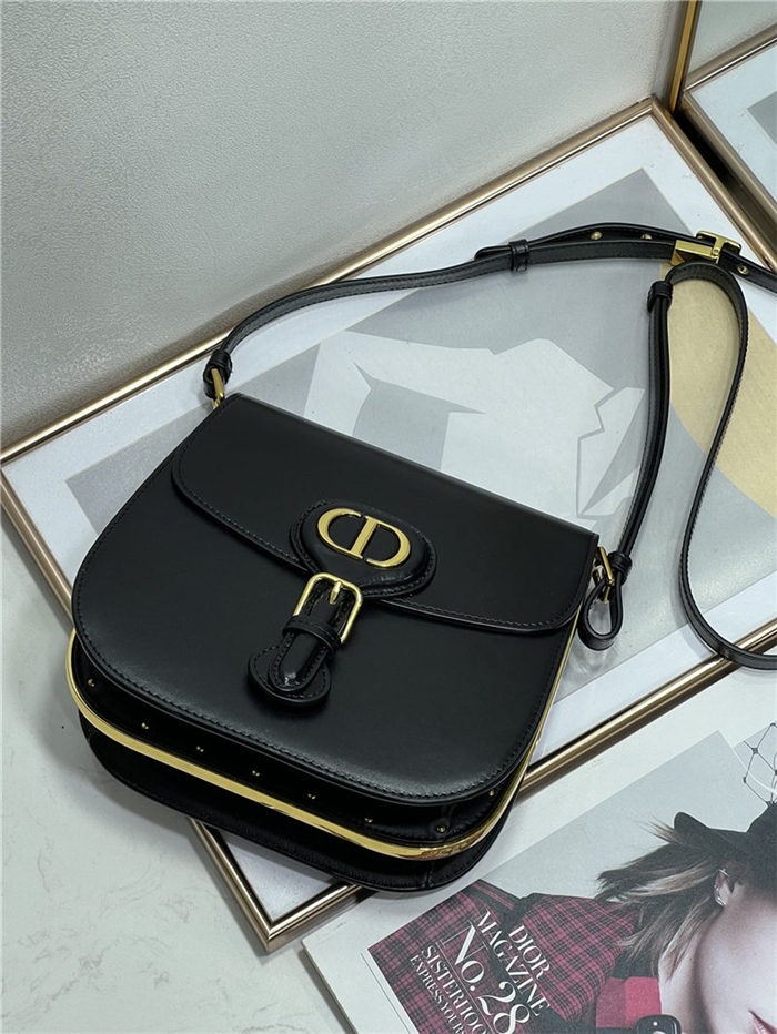 DIOR BOBBY FRAME BAG Box Calfskin Black High