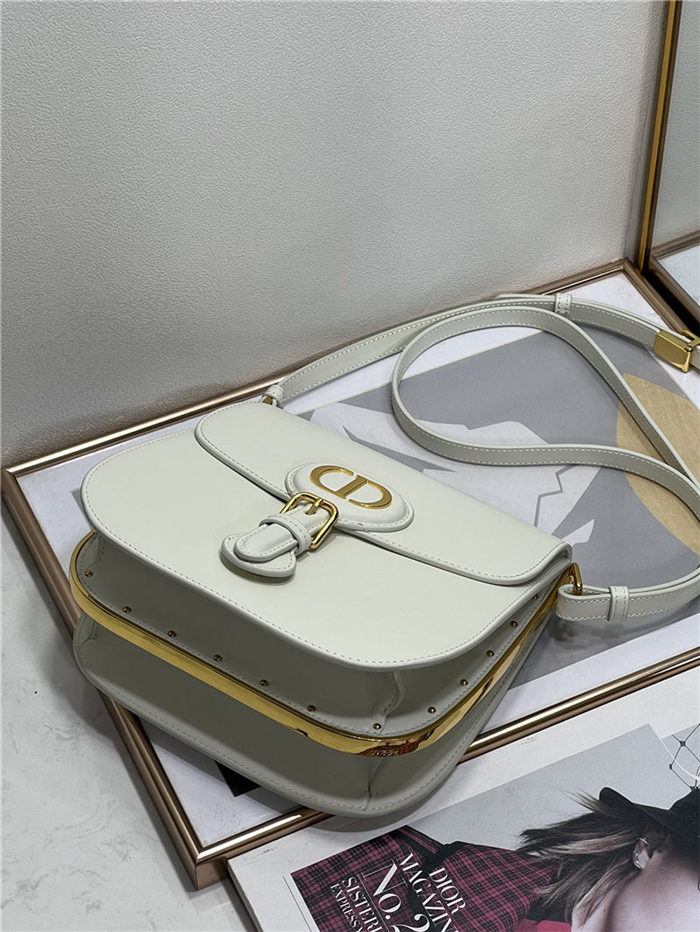 DIOR BOBBY FRAME BAG Box Calfskin Latte High