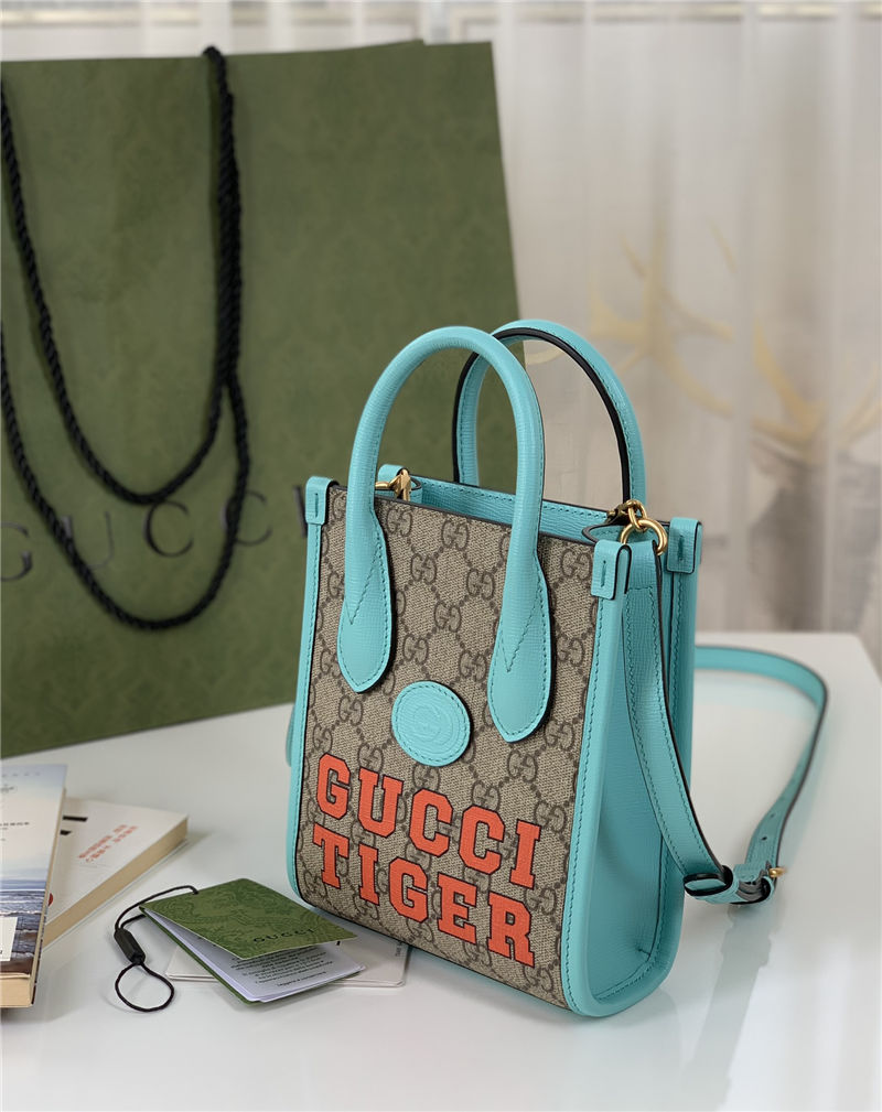 Gucci Mini tote bag with Interlocking G 671623 Tiger High