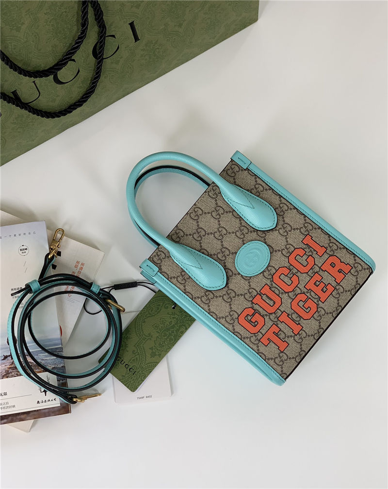 Gucci Mini tote bag with Interlocking G 671623 Tiger High