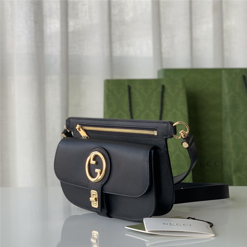 Gucci Blondie Belt bag 718154 Leather Balck  High