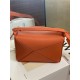 Small Puzzle bag in satin calfskin Orange High