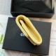 CLASSIC CARD HOLDER AP0214 Grained Calfskin Yellow Gold-Tone Metal High