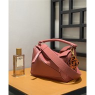 Small Puzzle bag in satin calfskin Plumrose High