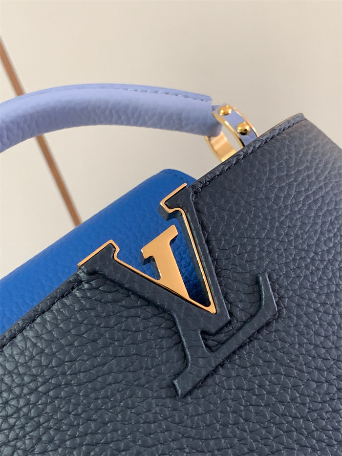 Louis Vuitton Capucines Mini Bag Taurillon Leather M20845 Blue High