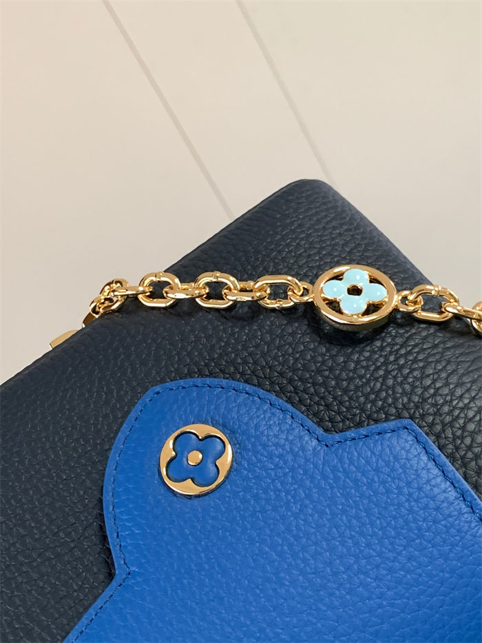 Louis Vuitton Capucines Mini Bag Taurillon Leather M20845 Blue High