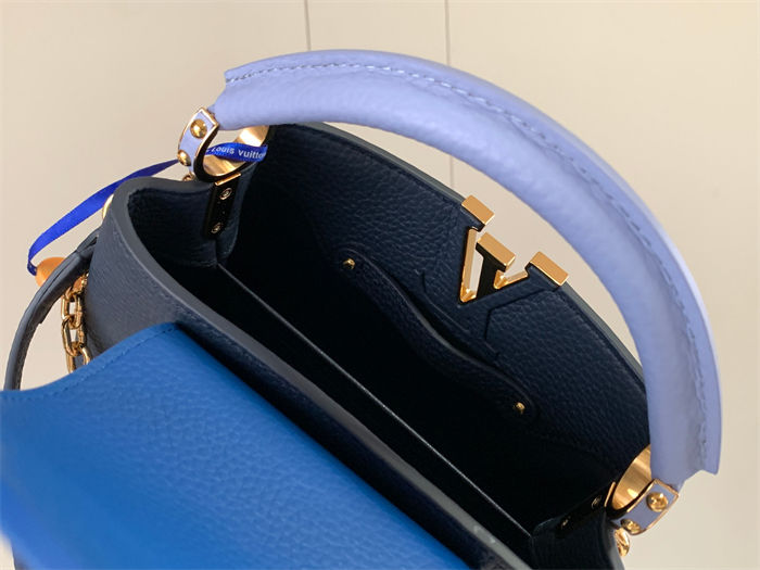 Louis Vuitton Capucines Mini Bag Taurillon Leather M20845 Blue High