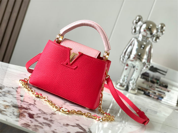 Louis Vuitton Capucines Mini Bag Taurillon Leather M20845 Red High