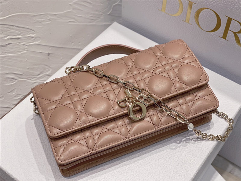 LADY Dior TOP HANDLE CLUTCH Cannage Lambskin High