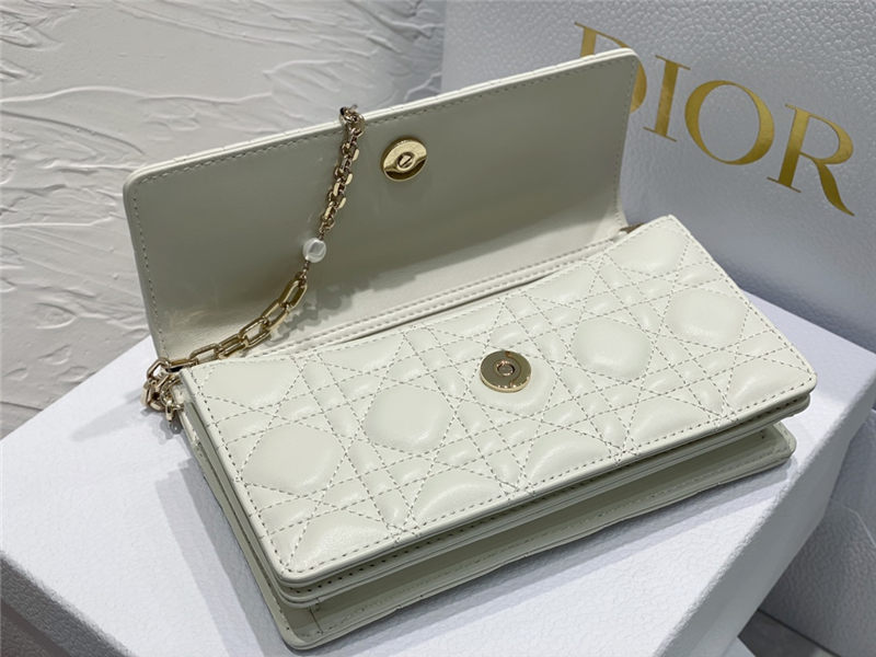 LADY Dior TOP HANDLE CLUTCH Cannage Lambskin High