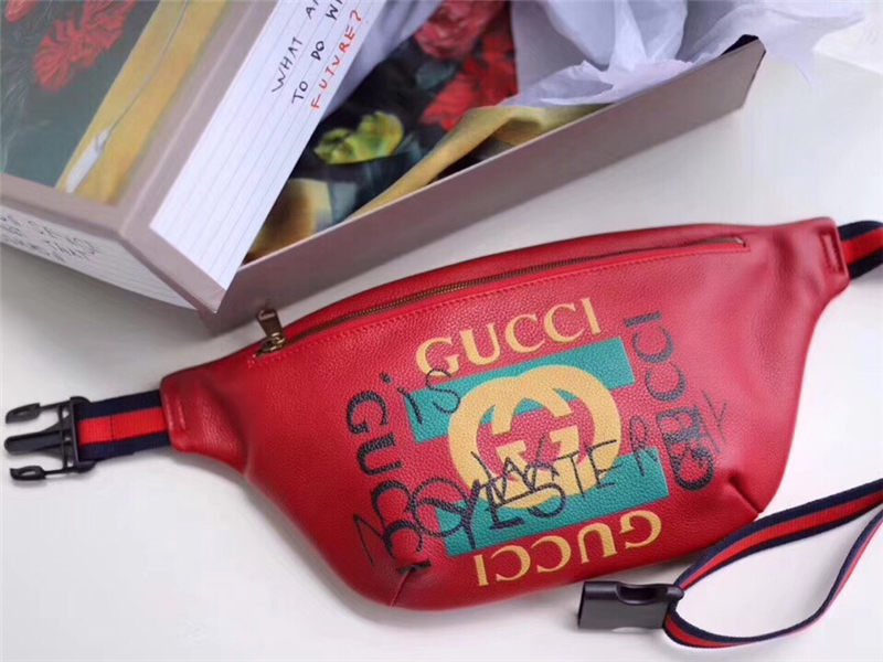 Gucci Coco Capitán logo belt bag 493869 Red High