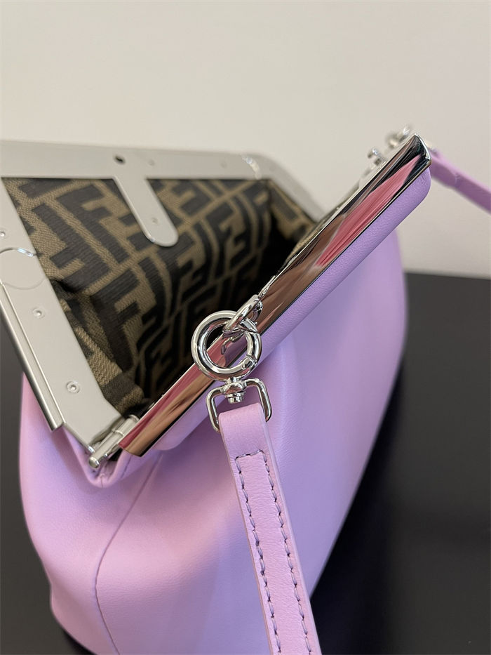 Fendi First Small Leather Bag Purple High