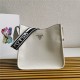 Prada hobo bag Leather 1BC073 White High