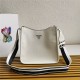 Prada hobo bag Leather 1BC073 White High