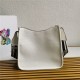 Prada hobo bag Leather 1BC073 White High