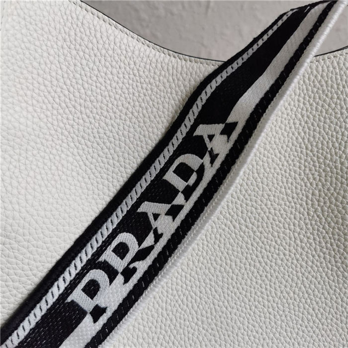 Prada hobo bag Leather 1BC073 White High