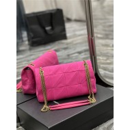 JAMIE MEDIUM CHAIN BAG "CARRÉ RIVE GAUCHE" IN SATIN AND LEATHER High