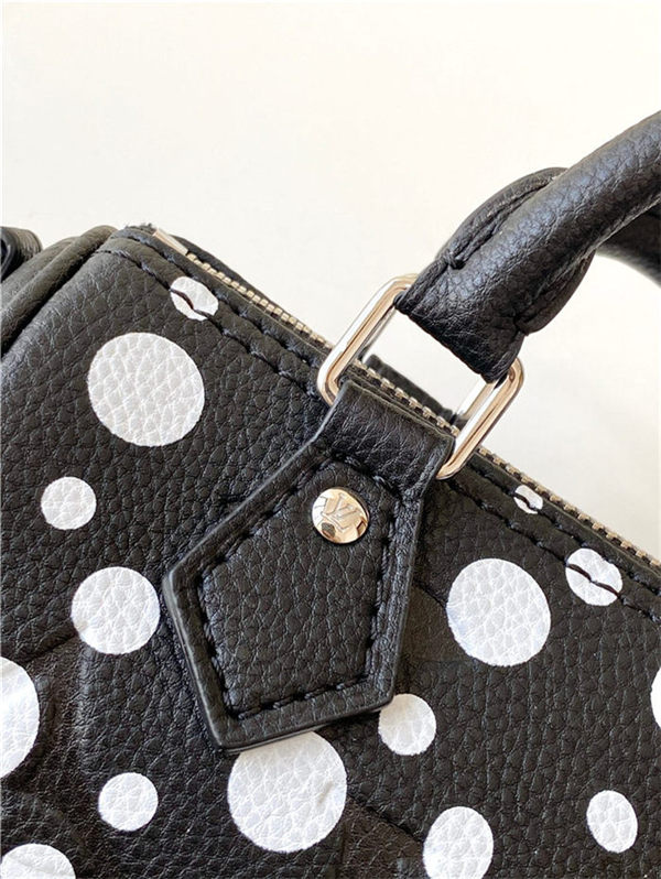 Louis Vuitton Nano Speedy LV x YK Embossed grained Monogram Empreinte cowhide leather with Infinity Dots print M81910 High