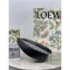 Small LOEWE Luna bag in Anagram jacquard and classic calfskin Black High