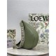 LOEWE Luna bag in in satin calfskin and jacquard Green High