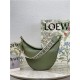 LOEWE Luna bag in in satin calfskin and jacquard Green High