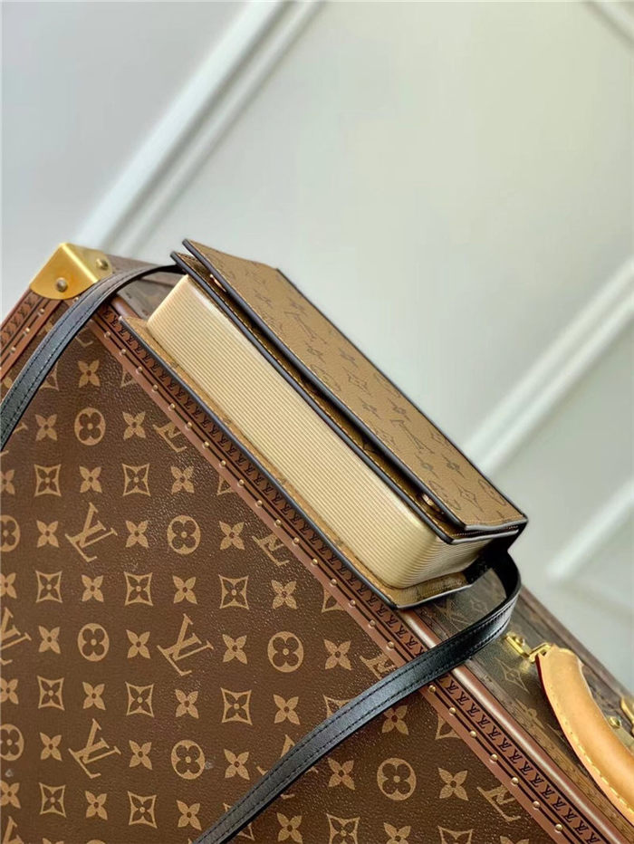 Louis Vuitton BOOK CHAIN WALLET Monogram Reverse coated canvas M81830 High