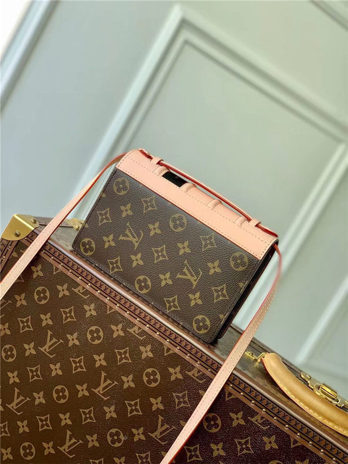 Louis Vuitton BOOK CHAIN WALLET Monogram Reverse coated canvas M81830 High